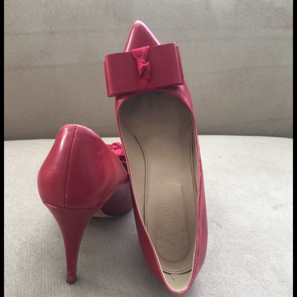 J.Crew  heels 4" 👠Genuine Leather 8 us - Picture 7 of 8