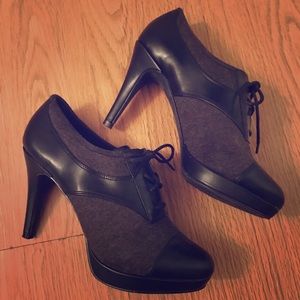 Charcoal/Black heels, size 7.5