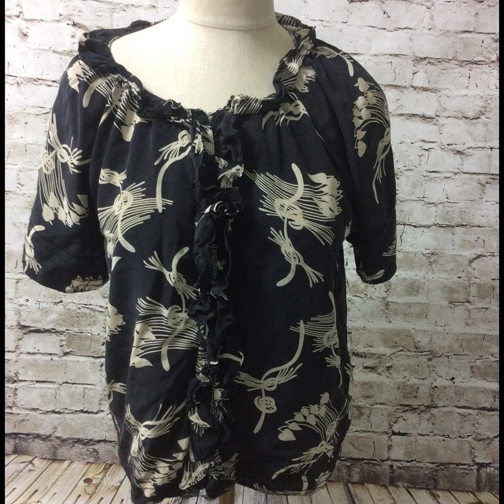 Joie Black 100% Silk Top Medium CLEARANCE