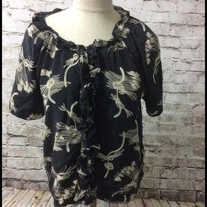 Joie Black 100% Silk Top Medium CLEARANCE