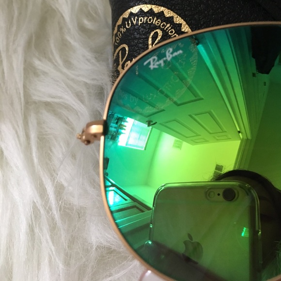 ❗️FINAL 💲❗️Ray Ban 58mm Sunglasses Green Flash - Picture 6 of 8