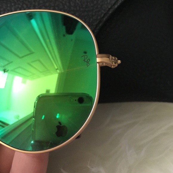 ❗️FINAL 💲❗️Ray Ban 58mm Sunglasses Green Flash - Picture 7 of 8
