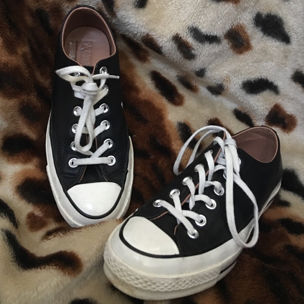 Leather converse