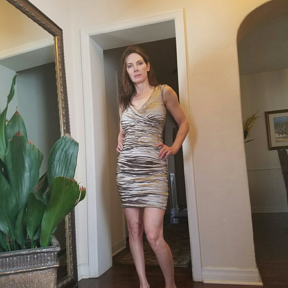 Nicole Miller paper wrap skirt and matching top