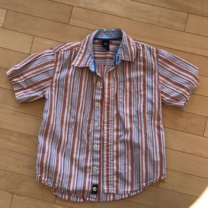 Boys stripe button down EUC
