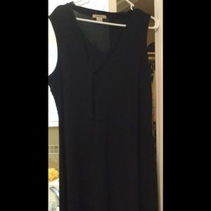 Simple Sleeveless Black Dress