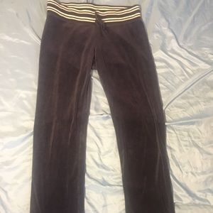 Victoria's Secret Blue Velour Pants Medium