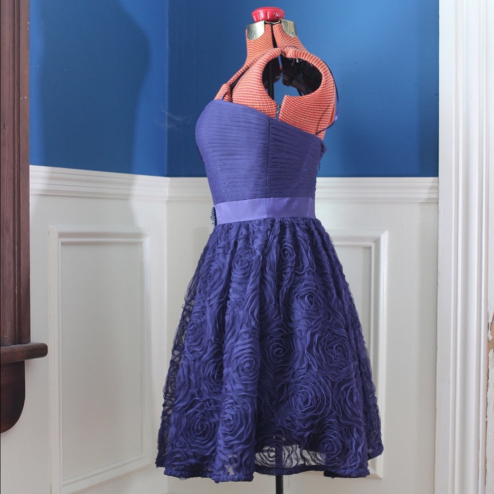 SALE Adrianna Papell - Blue Strapless Party Dress