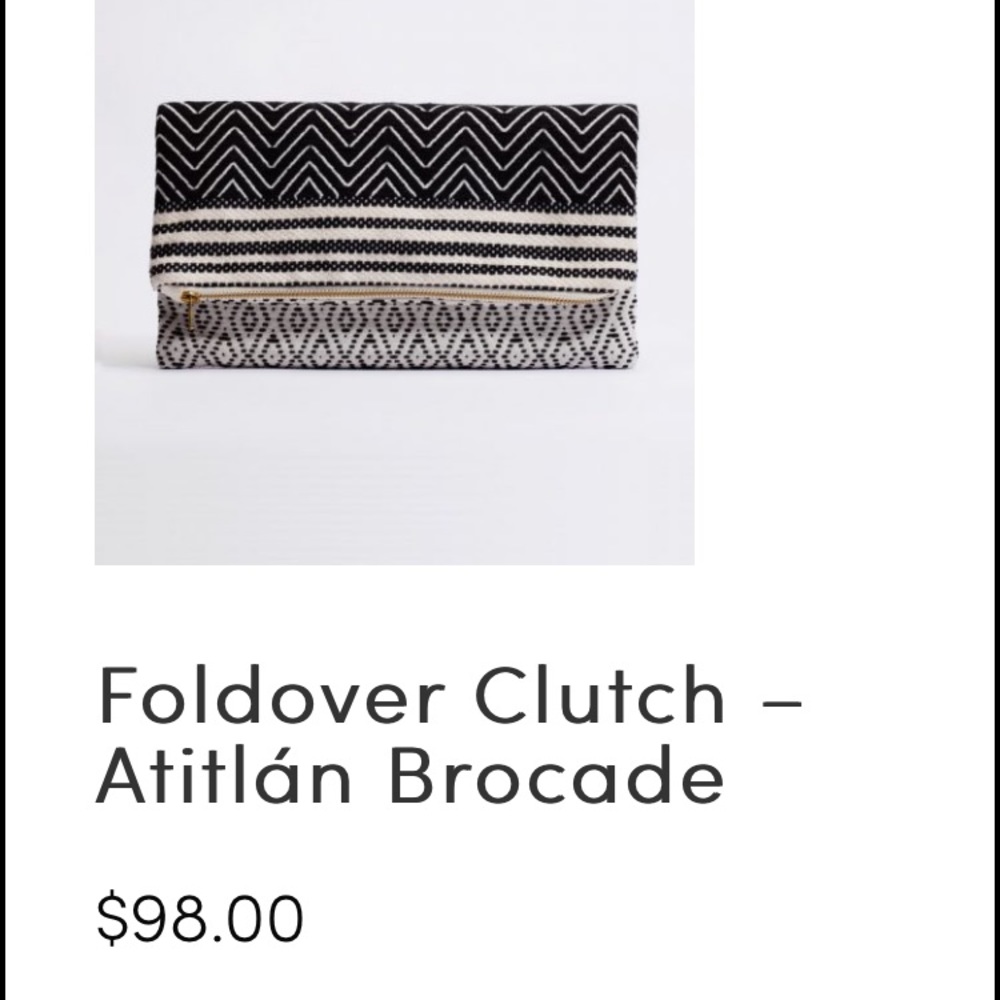 Foldover Clutch. NWOT: Brand new, no tags.