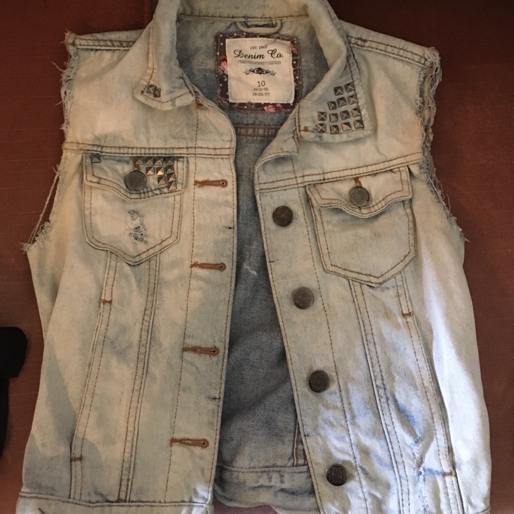 Primark studded denim vest