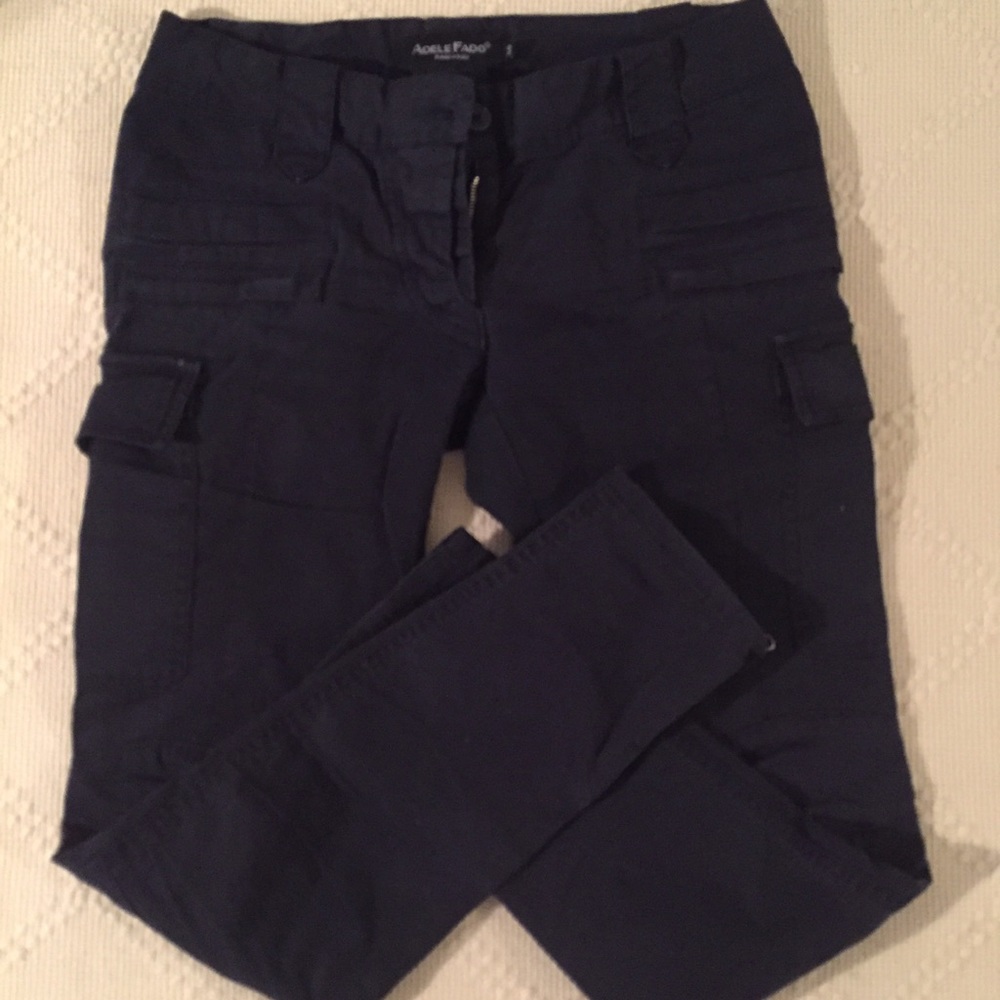 Adele Fado Made in Italy skinny cargo pants, IT 38