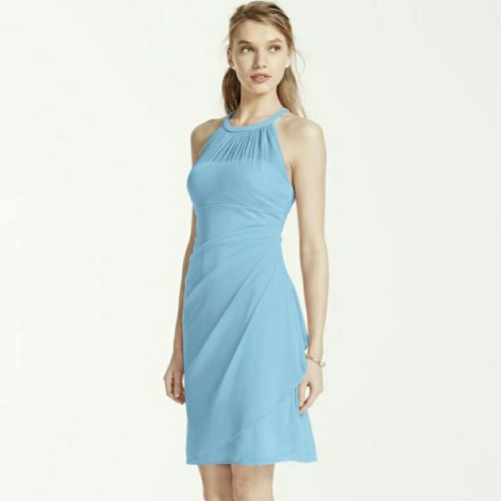 David's Bridal Bridesmaid Dress in "Capri"