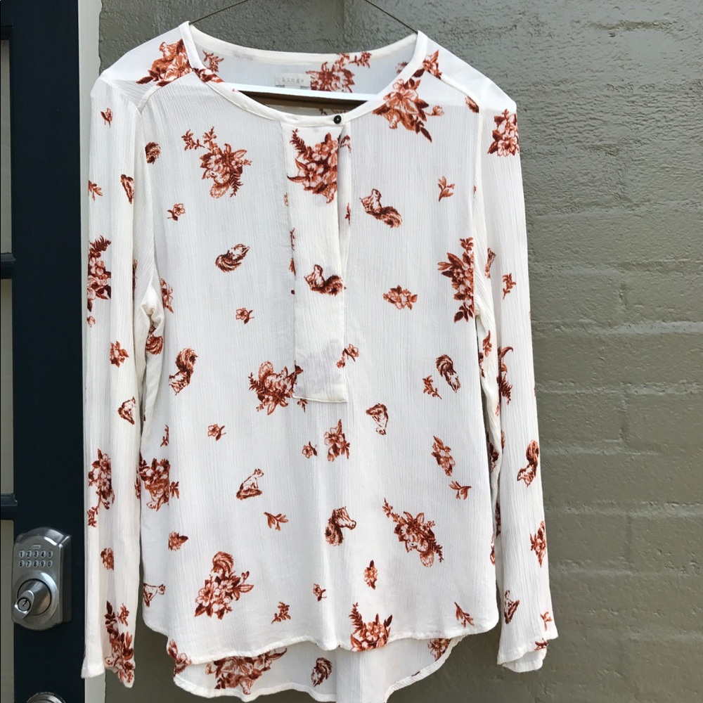 Hinge blouse squirrels