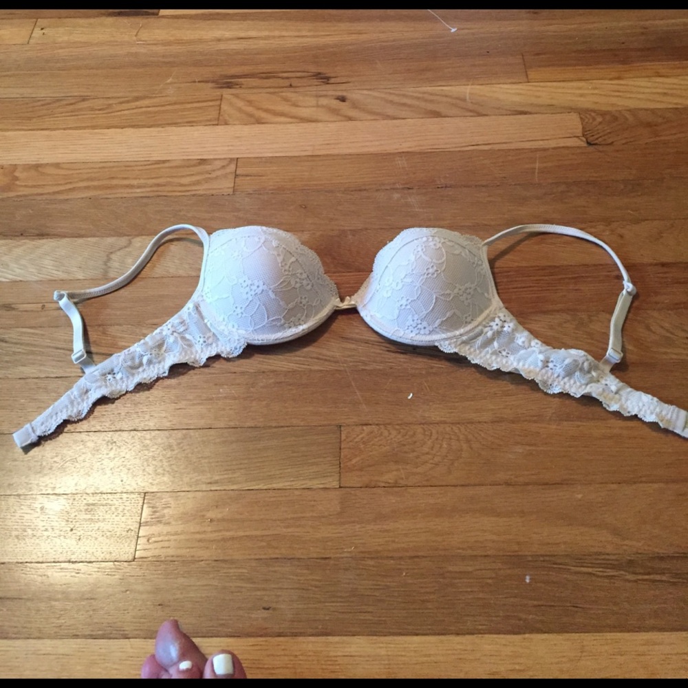 Nude lace bra