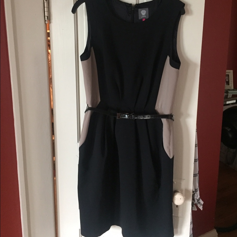 Black and Tan Vince Camuto Dress
