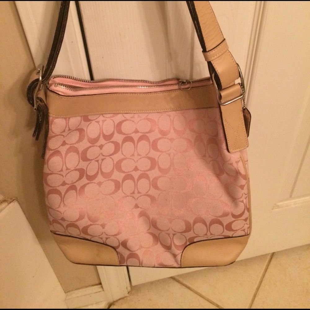 Pink coach bag