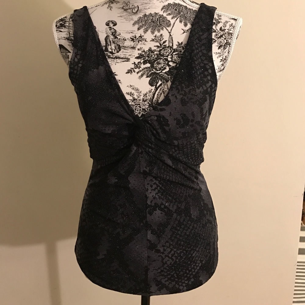 Y2K Express sparkly black sleeveless top