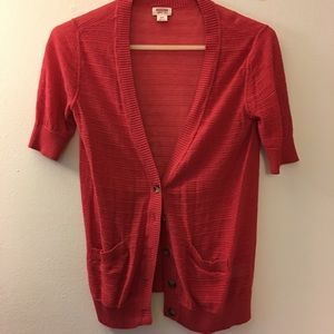 Short sleeve cardigan