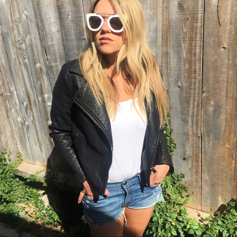 Black Forever 21 Leather Jacket