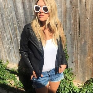 Black Forever 21 Leather Jacket