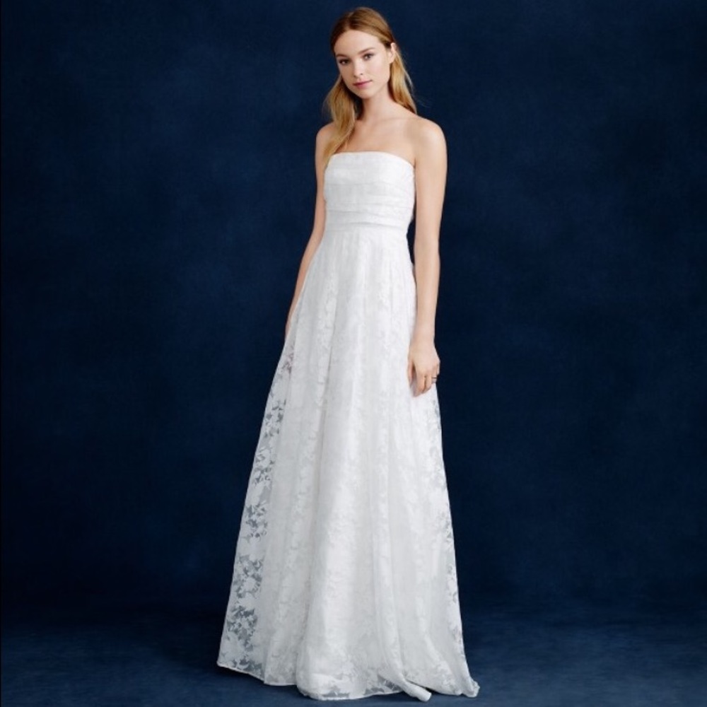 J. Crew Georgiana Floral Organza Wedding Dress