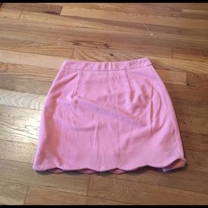 Pink scalloped skirt