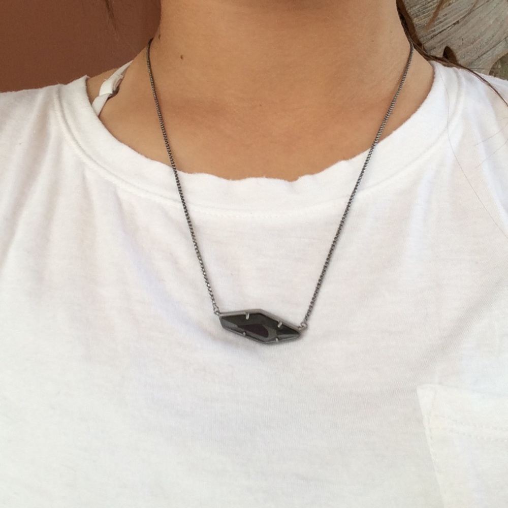 Adjustable black Kendra Scott necklace