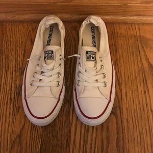 White converse, slip ons. Size 6 women's!