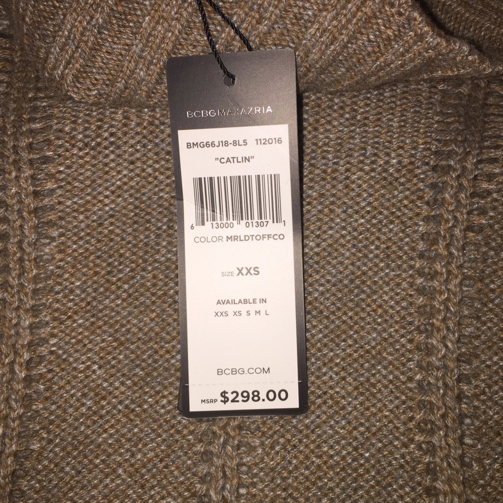 BCBG Cable knit sweater dress NWT