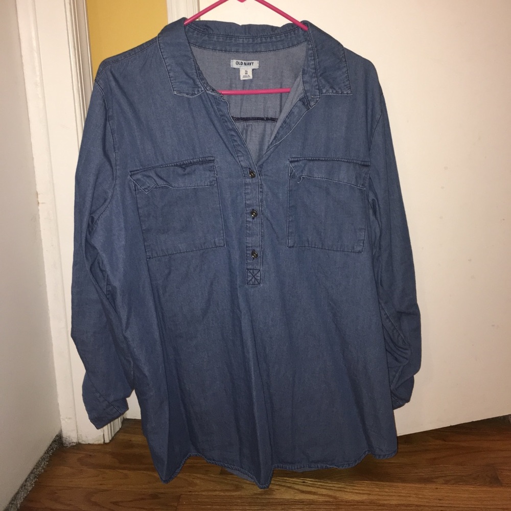 Jean cuff sleeve top