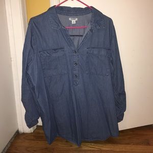 Jean cuff sleeve top