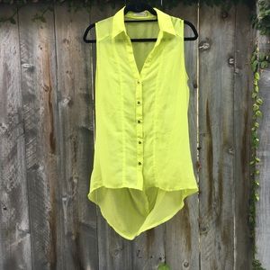 Chartreuse Tank - looks like Show Me Your Mumu