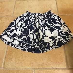 Navy/White Skirt from Land's End. S4 EUC