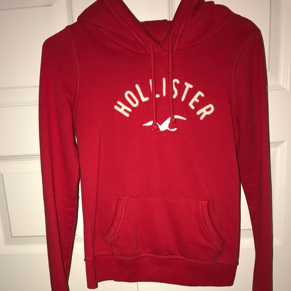 Red Hollister Hoodie!! Sz XS.