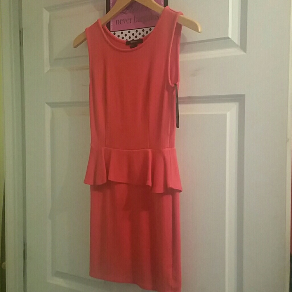 Pink Peplum Dress