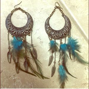 Feather earring