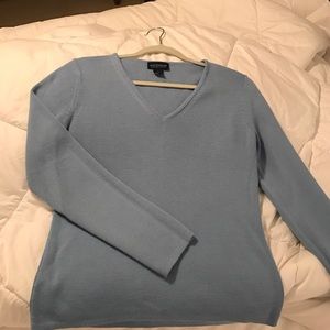 Blue v neck Ann Taylor sweater