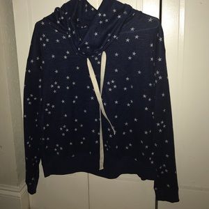 Blue juniors cowl neck sweater