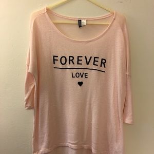 Pink long sleeve tunic