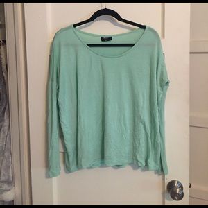 Sea foam long sleeve top