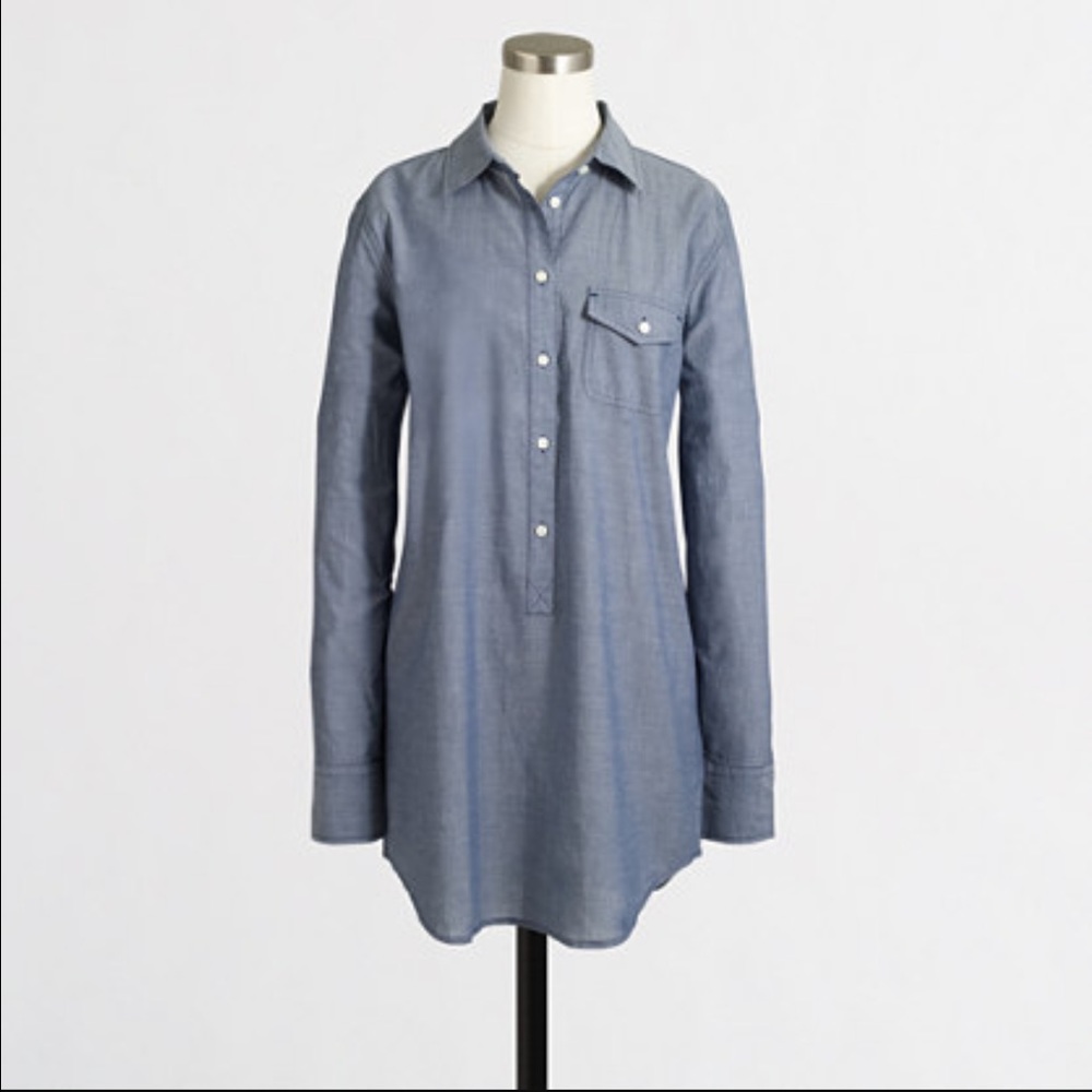 J. Crew Chambray Pocket Tunic