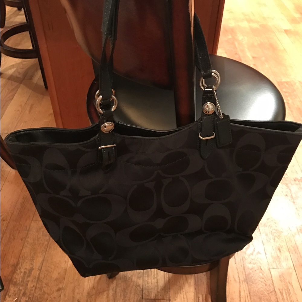 Black coach purse