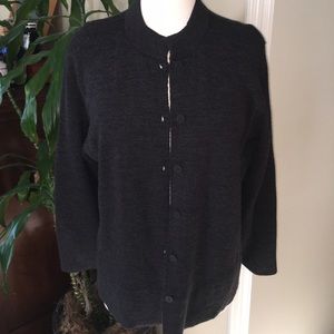 Eileen Fisher Large merino wool sweater jackets