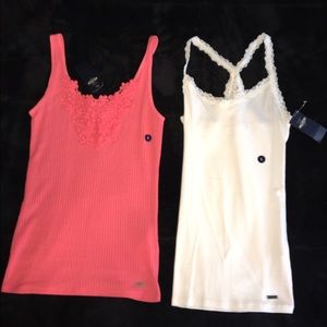 Two hollister tank tops
