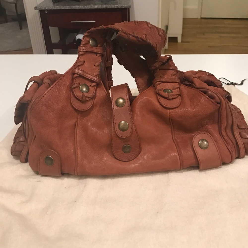 Chloé Silverado bag in tan leather medium size