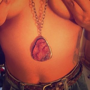 Vintage red stone necklace