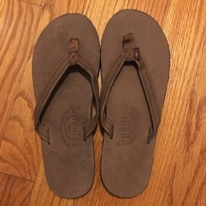 Rainbow Flip Flops (NWOT)
