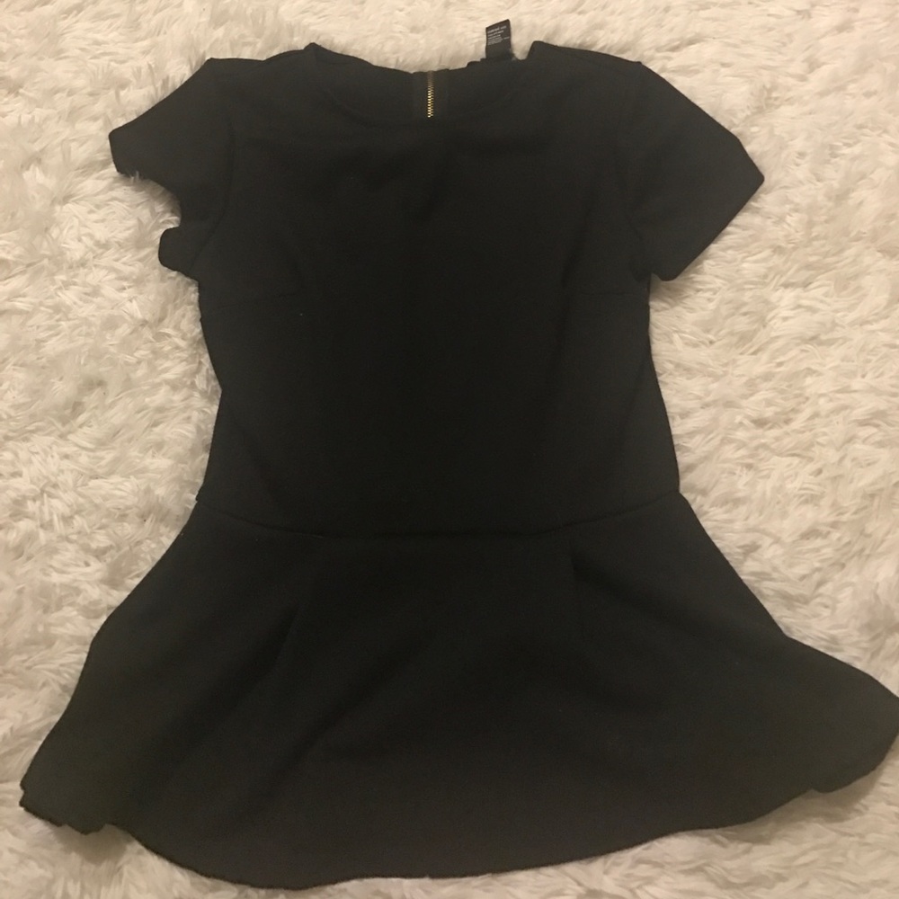 Forever 21 Black Peplum Top