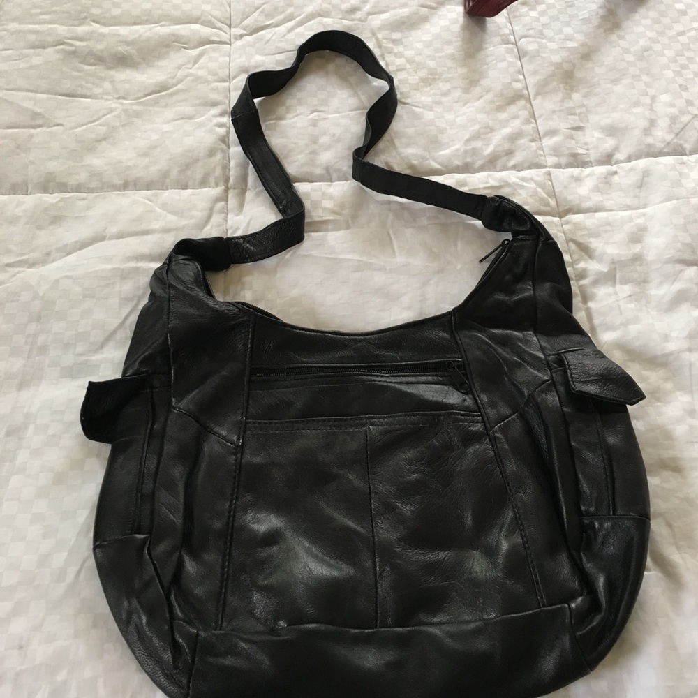 Genuine Baby Soft Black Leather Purse