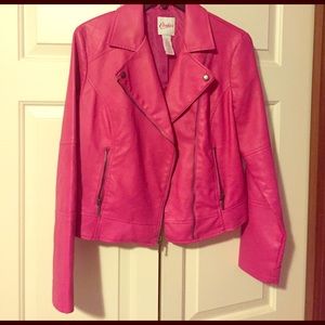Pink Leather Jacket